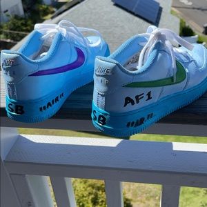 Custom hawaii Air Force 1 Sz . 7 like New